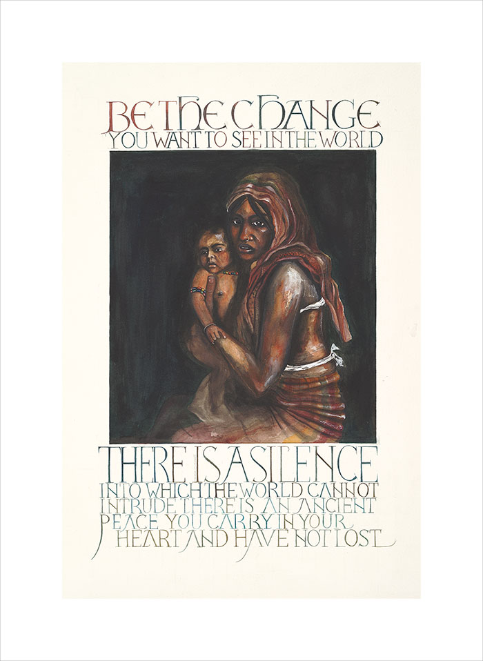 Be The Change -  A  religious and faith calligraphy designs